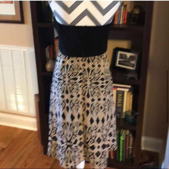 As U Wish Strapless Dress SMALL Black/Tan - Picture 4 of 10